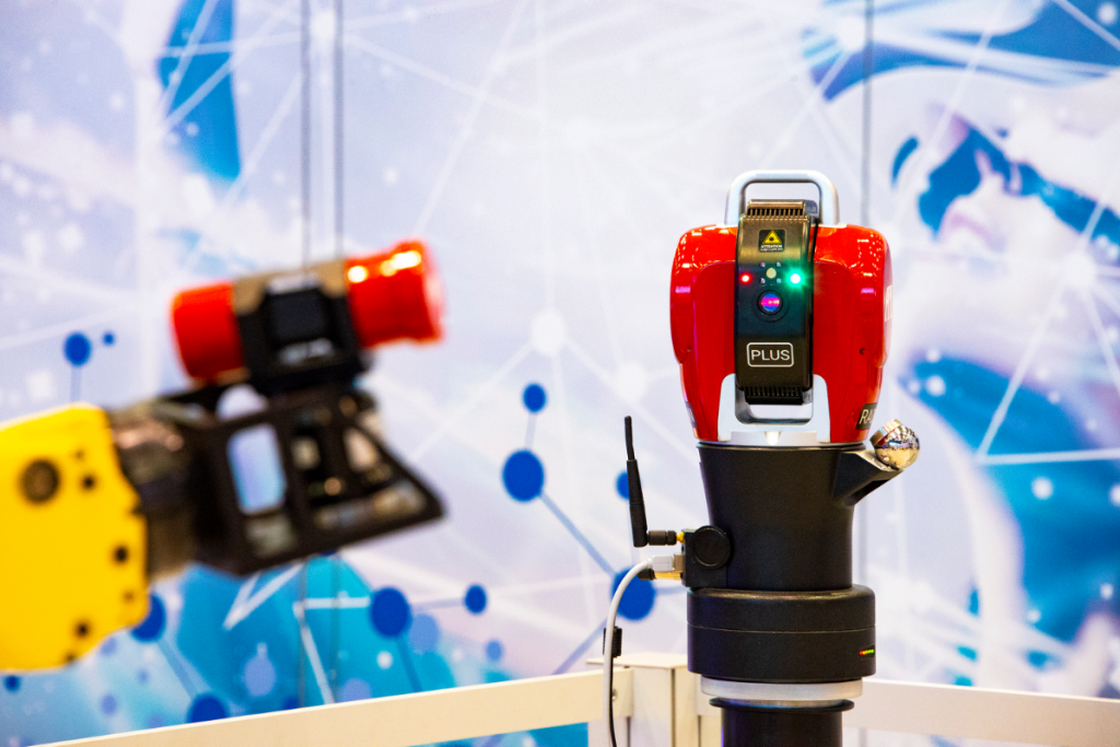 API Smart Track Sensor with Laser Tracker performing Robot Calibration ...