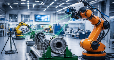 Event to Spotlight Distributed Large Volume Metrology for Dynamic Manufacturing